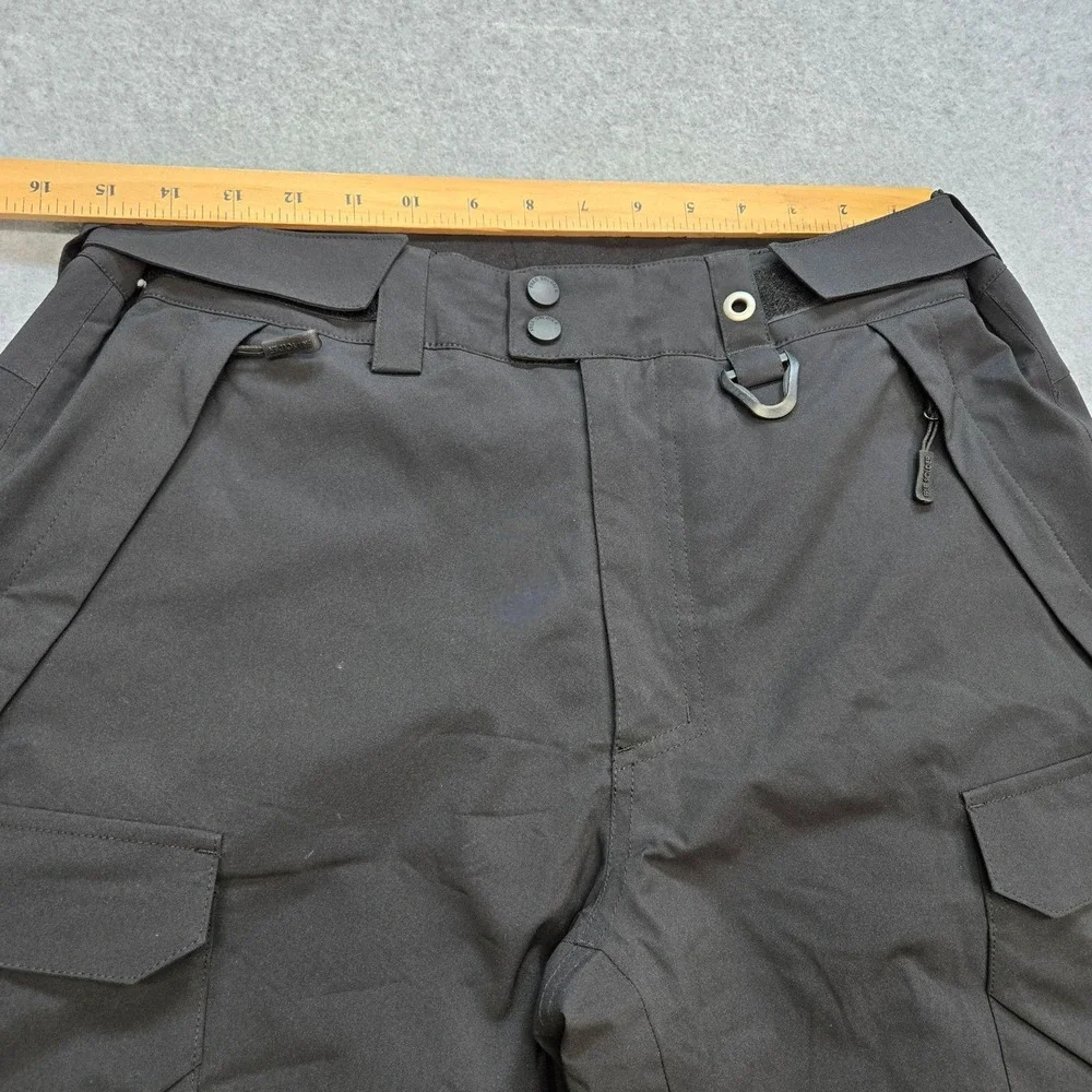 Free Soldier Snow Pants Mens Small Black Insulated Lined Ski Cargo Pockets